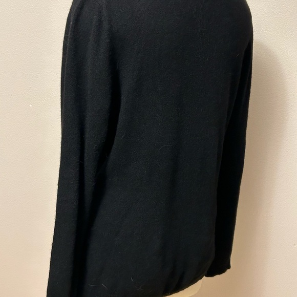 EUC! Charter Club Cashmere Long Sleeve Crew Neck Sweater Black XL - Picture 2 of 7